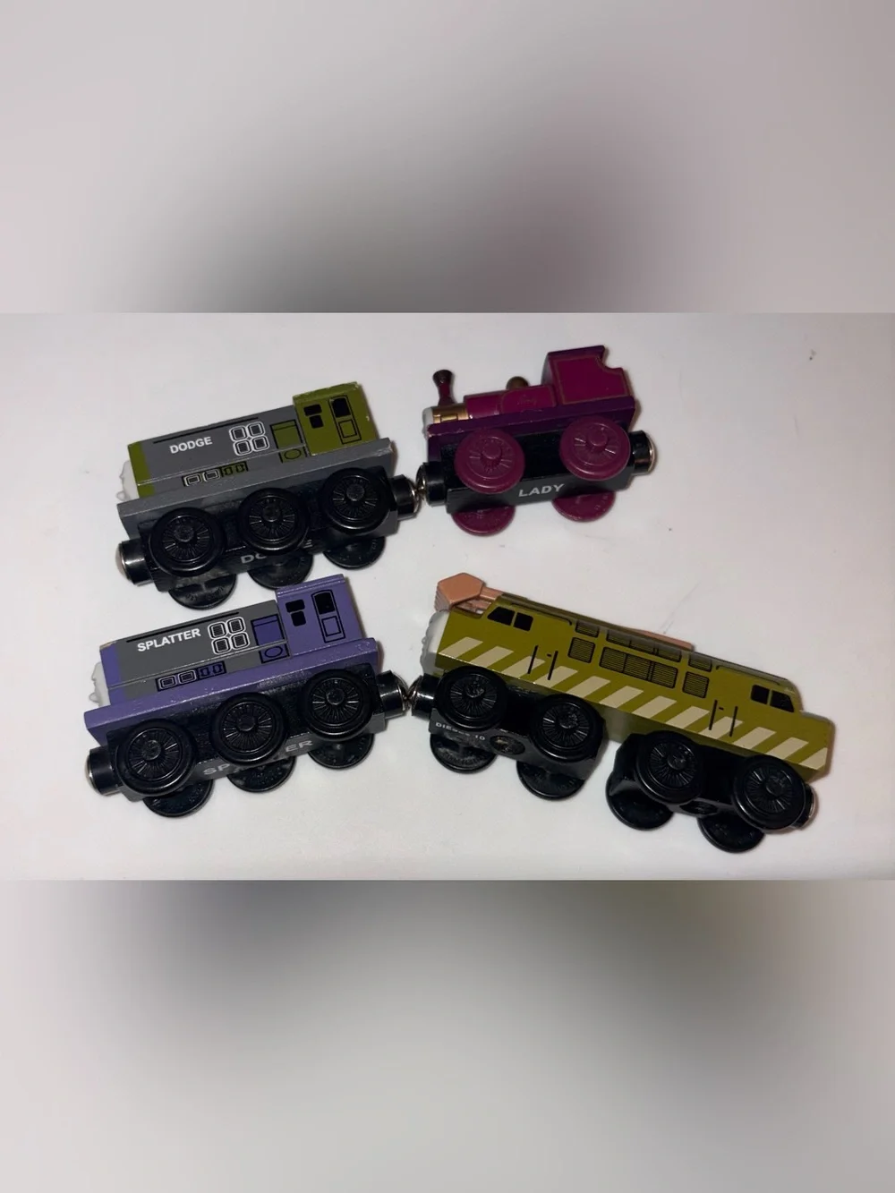Thomas Wooden Railway Magic Railroad Lady Diesel 10 Splatter Dodge Vintage Lot